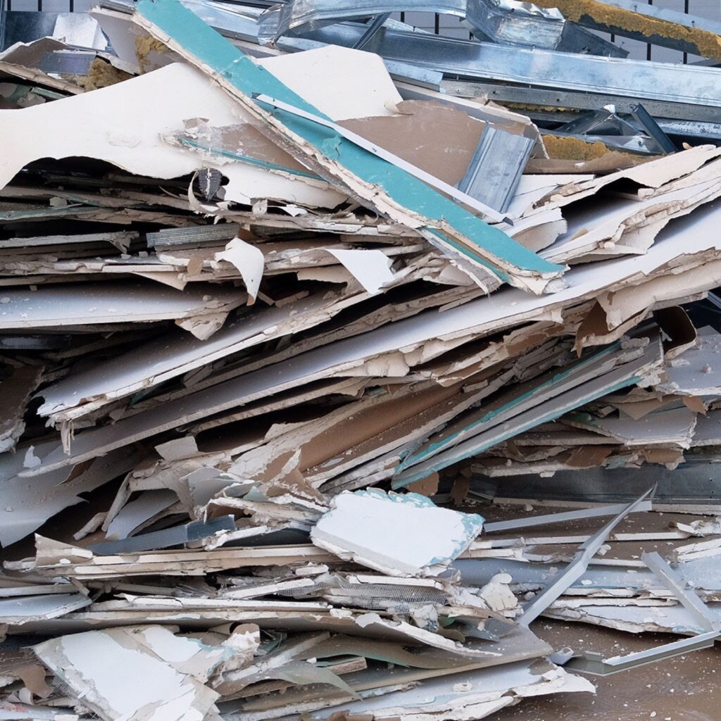 Drywall and sheet rock recycling.